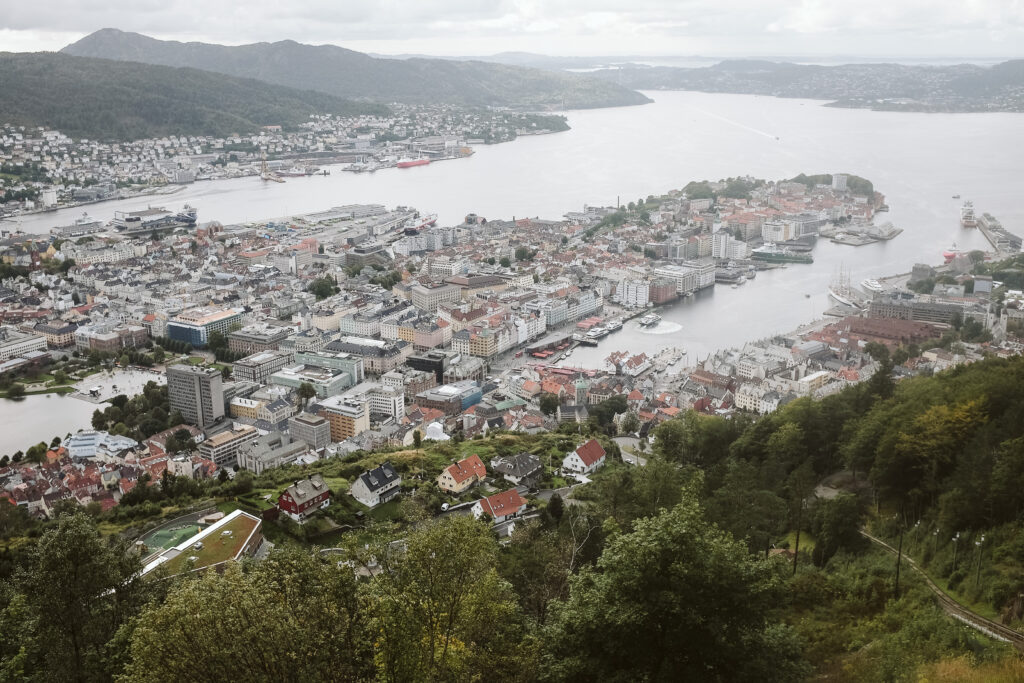 view of Bergen, Norway
