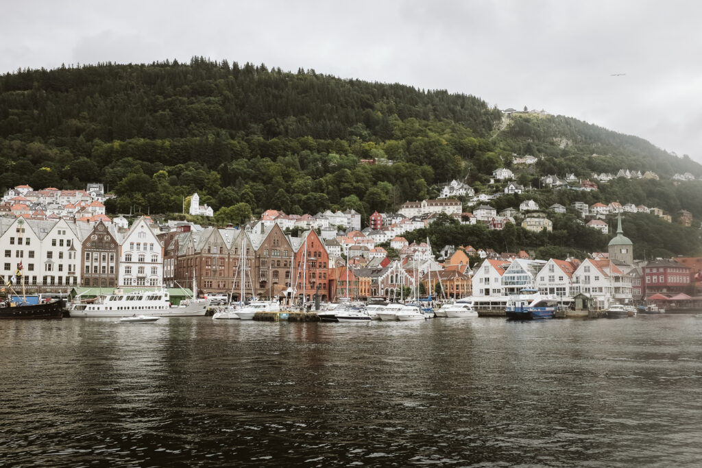 view of Bergen, Norway