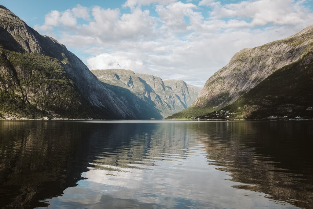 beautiful fjord in Norway