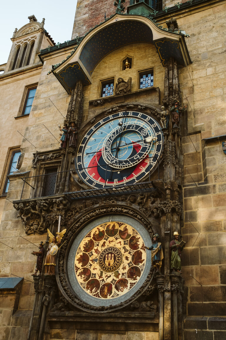 Astrological clock in Prague. Photo by Laura Mares Photography.