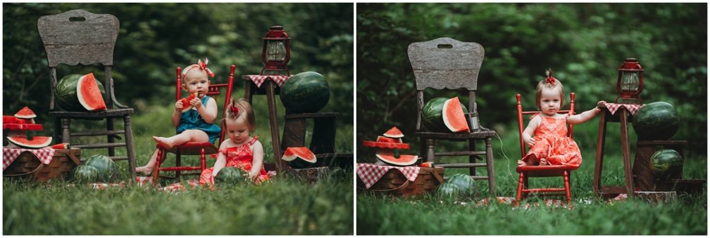 little girl eating watermelon at a Flourish Academy Camera Club. Photo by Laura Mares, a Pittsburgh Lifestyle Photographer