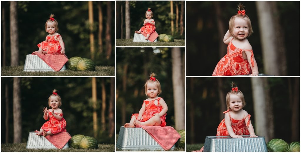 little girl eating watermelon at a Flourish Academy Camera Club. Photo by Laura Mares, a Pittsburgh Lifestyle Photographer