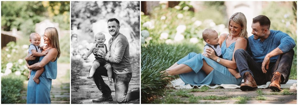 first birthday photo session with family. Photo by Pittsburgh Photographer, Laura Mares Photography.