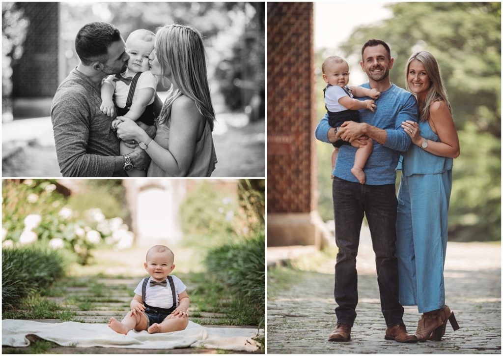 first birthday photo session with family. Photo by Pittsburgh Photographer, Laura Mares Photography.
