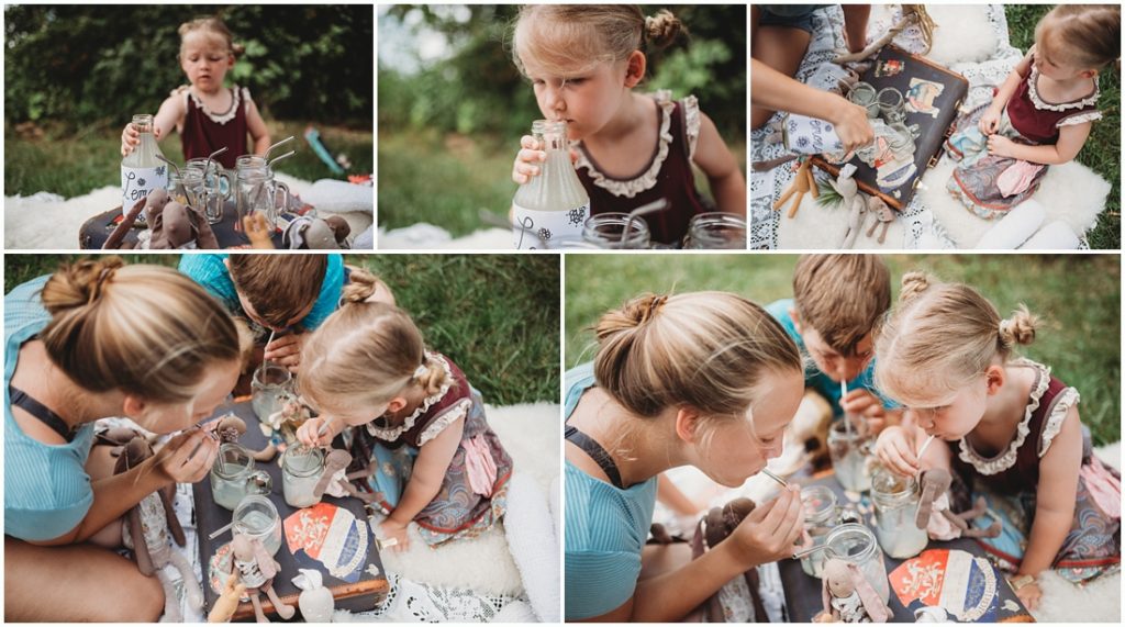 Ella playing with her favorite doll named Tutu. Photo by Laura Mares, a Pittsburgh Child Photographer.