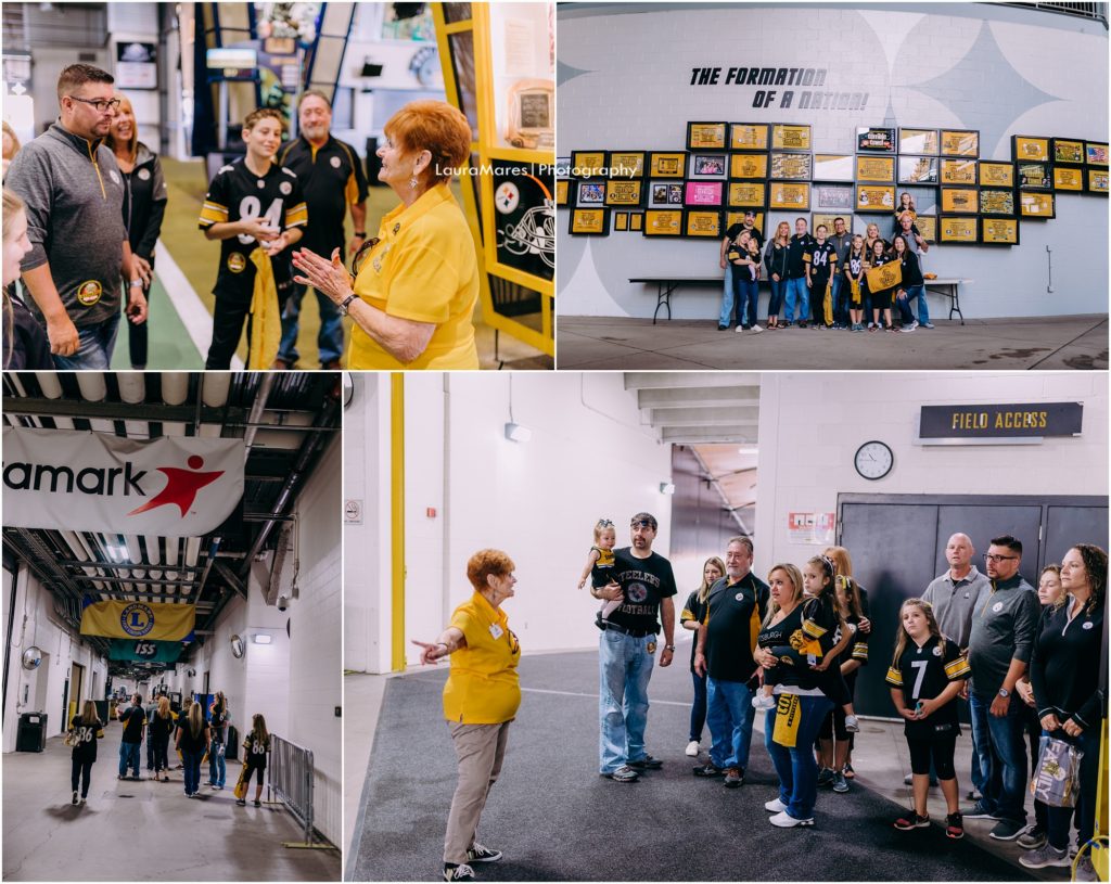 behind the scenes tour of heinz field. photos by Laura Mares Photography, Pittsburgh Photographer.