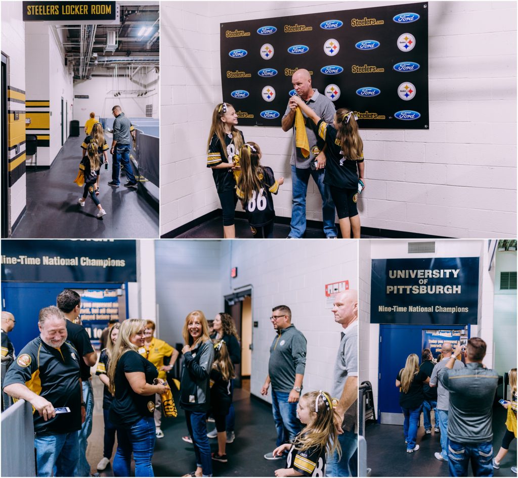 behind the scenes tour of heinz field. photos by Laura Mares Photography, Pittsburgh Photographer.