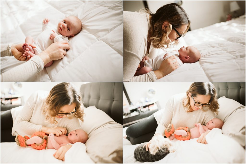 pittsburgh lifestyle portraits of a mother with her newborn son