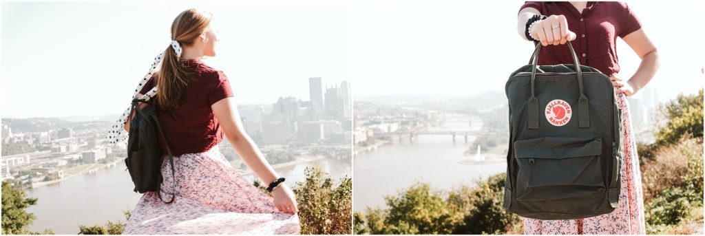 Girl standing on Mt. Washington. Photo by Laura Mares Photography, Pittsburgh Lifestyle Photographer.