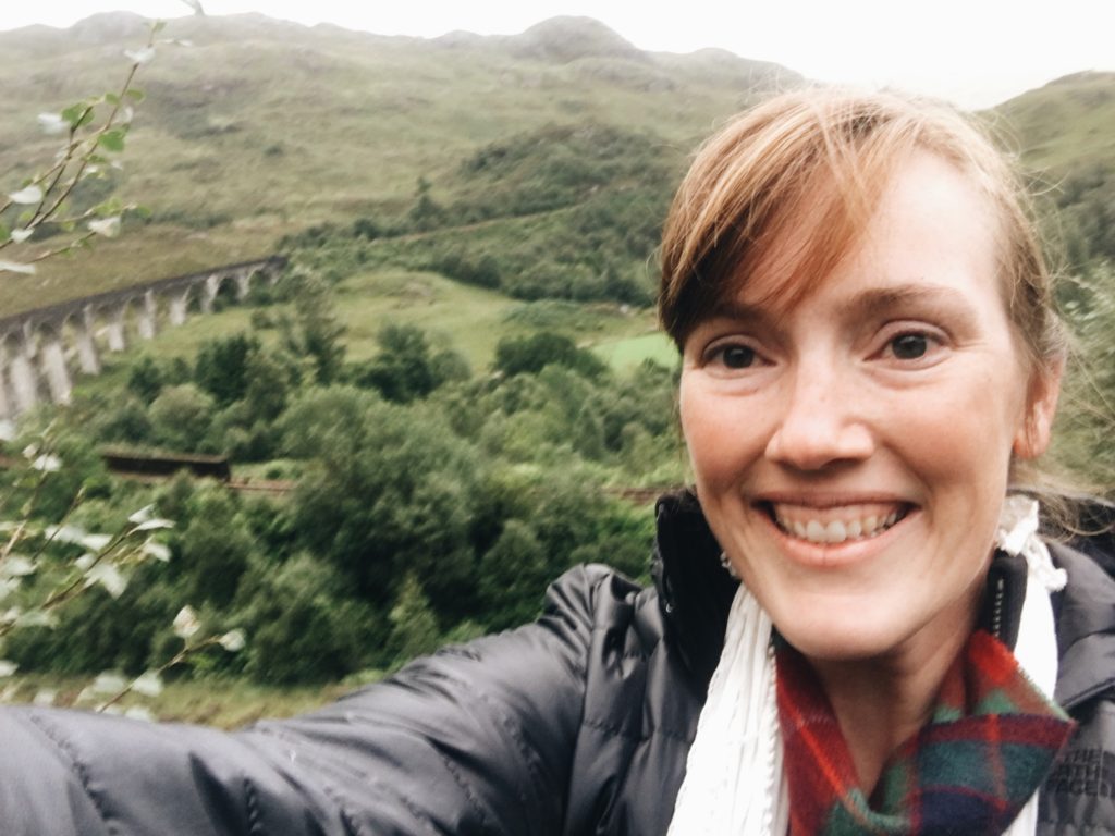 Laura Mares at Glenfinnan, Scotland.