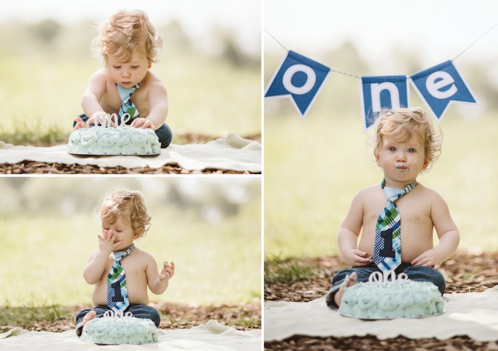 Outdoor Cake Smash - Amanda Steinbacher Photography