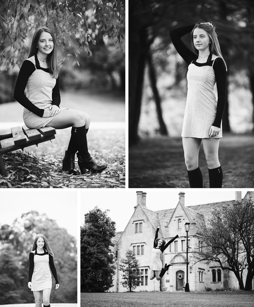 Senior portraits of a beautiful girl at Hartwood Acres. Portraits by Laura Mares Photography, Pittsburgh Senior Photographer.