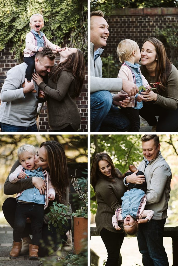 Family playing together in Mellon Park. Photography by Laura Mares Photography, Pittsburgh Family Photographer.