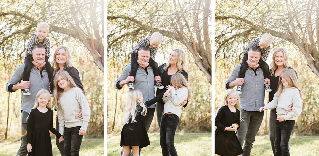 family portraits on a rural field near Pittsburgh