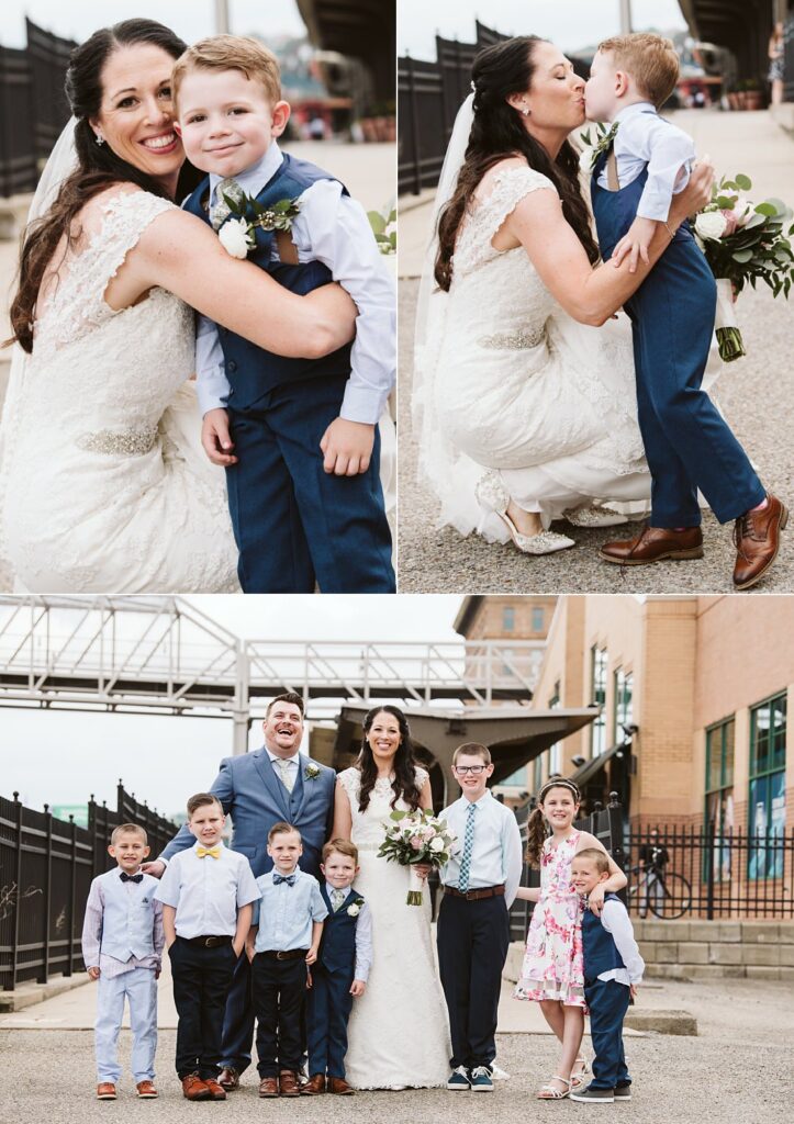 Wedding formal portraits in Pittburgh's Station Square