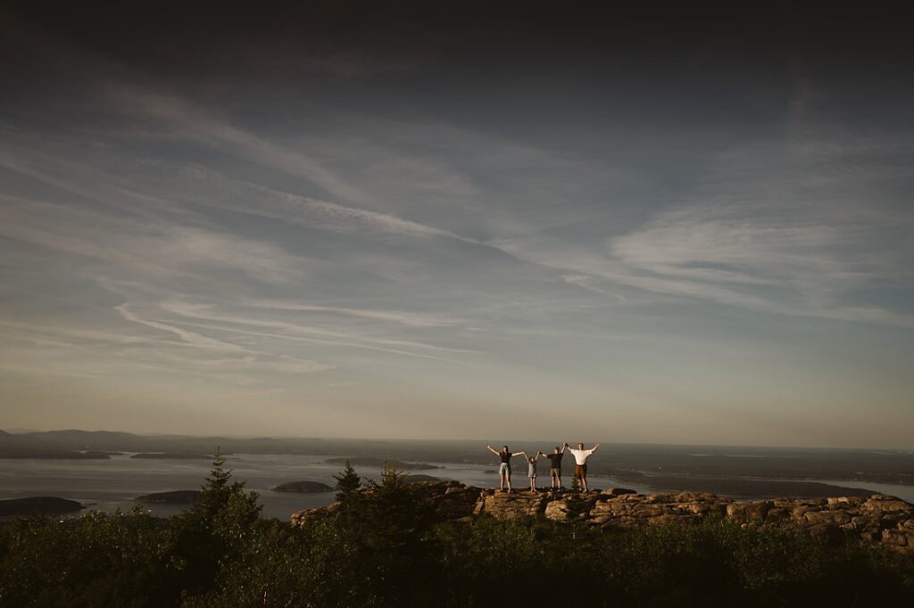 Mares Family on Mt. Cadillac, Acadia National Park