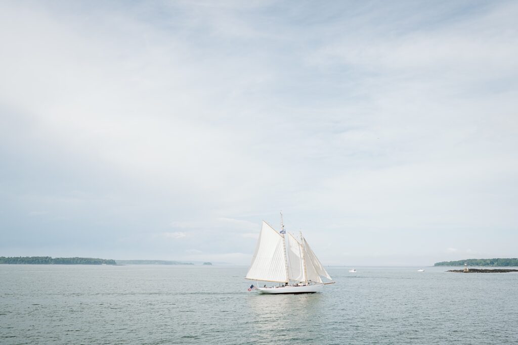 Sailboat near Portland, Maine