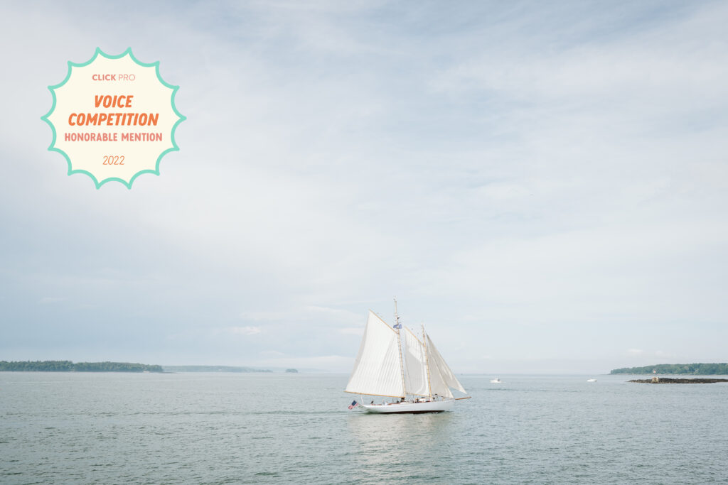 Voice Photo Contest Honorable Mention Sailboat off the coast of Maine