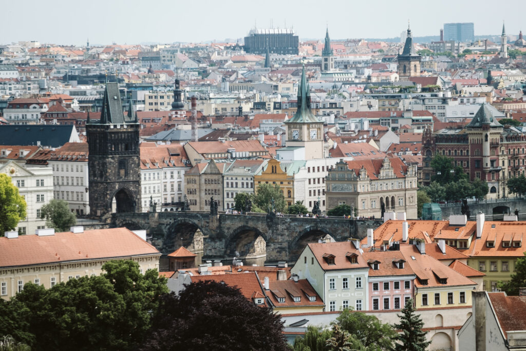 View of Charles Bridge, Prague, Czechia