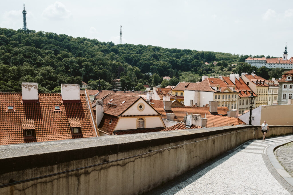 Petrin Hill photographed from Prague Castle