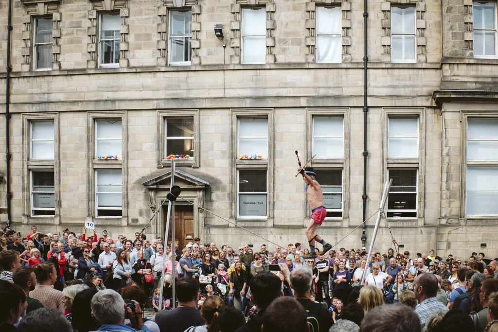 Royal Mile, Edinburgh during Fringe Fest