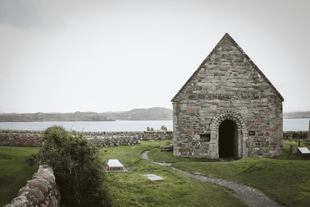 small chapel on the Isle of Iona, Scotland