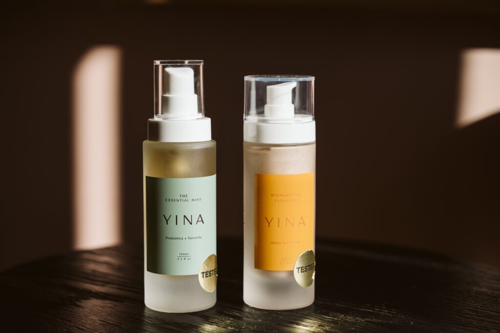 self-care products from branding shoot