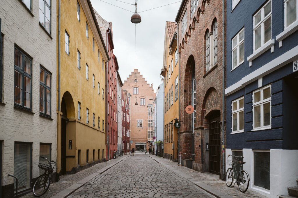 Colorful buildings in Copenhagen, Denmark