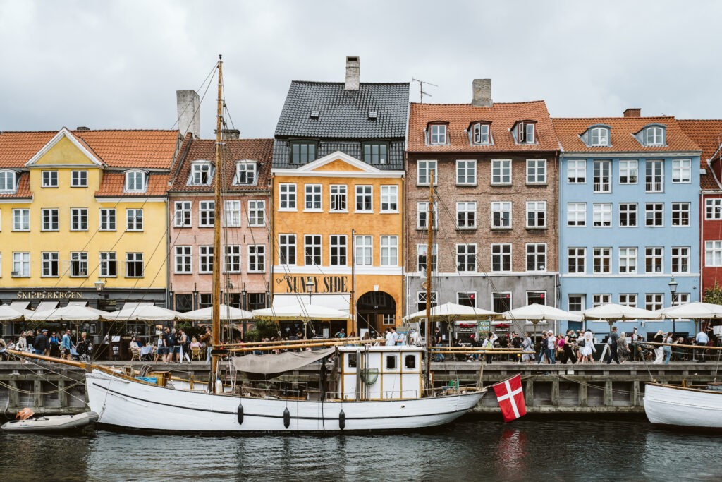 Colorful buildings in Copenhagen, Denmark