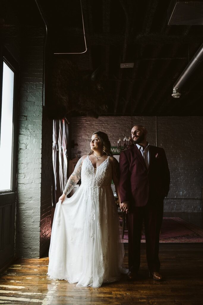 wedding couple before their elopement