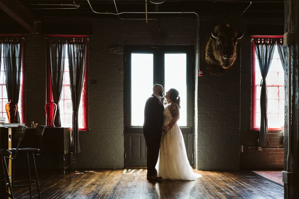 wedding couple before their elopement