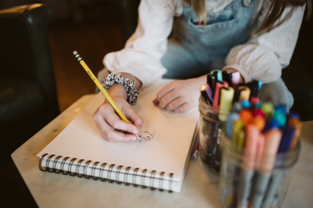 personal branding photo shoot for young artist in coffee shop