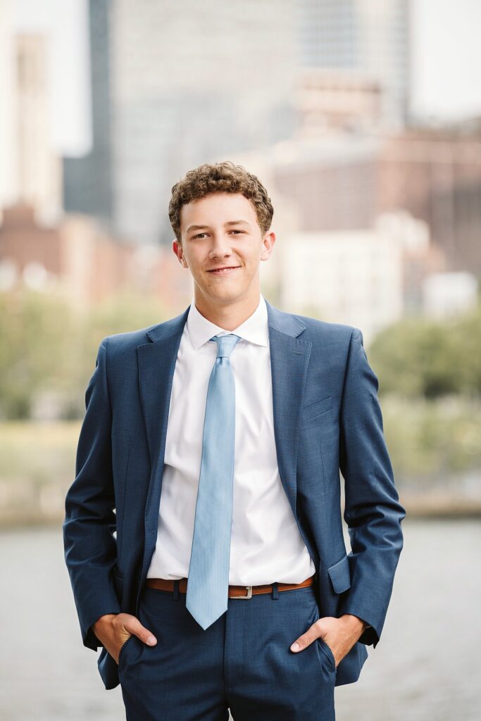 senior guy portrait in Pittsburgh