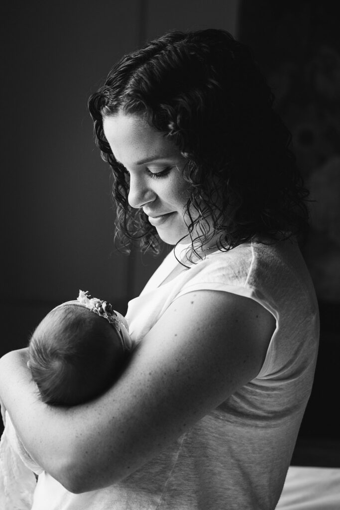 mother with newborn baby