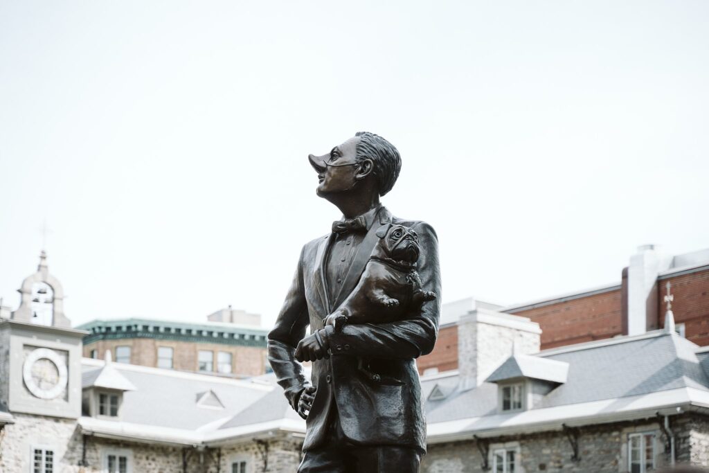 statue in Montreal, Canada