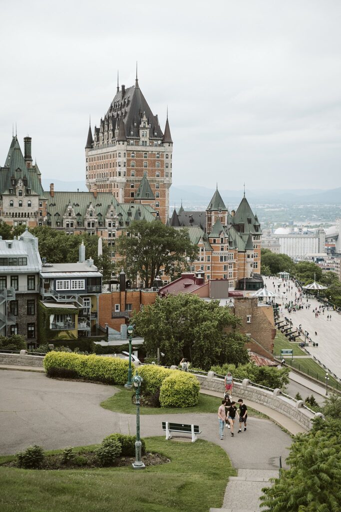 La chateau Frontenac in Quebec, Canada