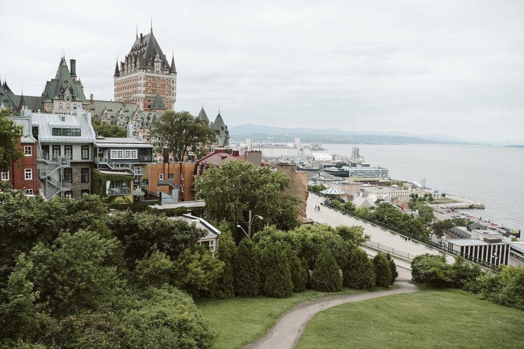 La chateau Frontenac in Quebec, Canada