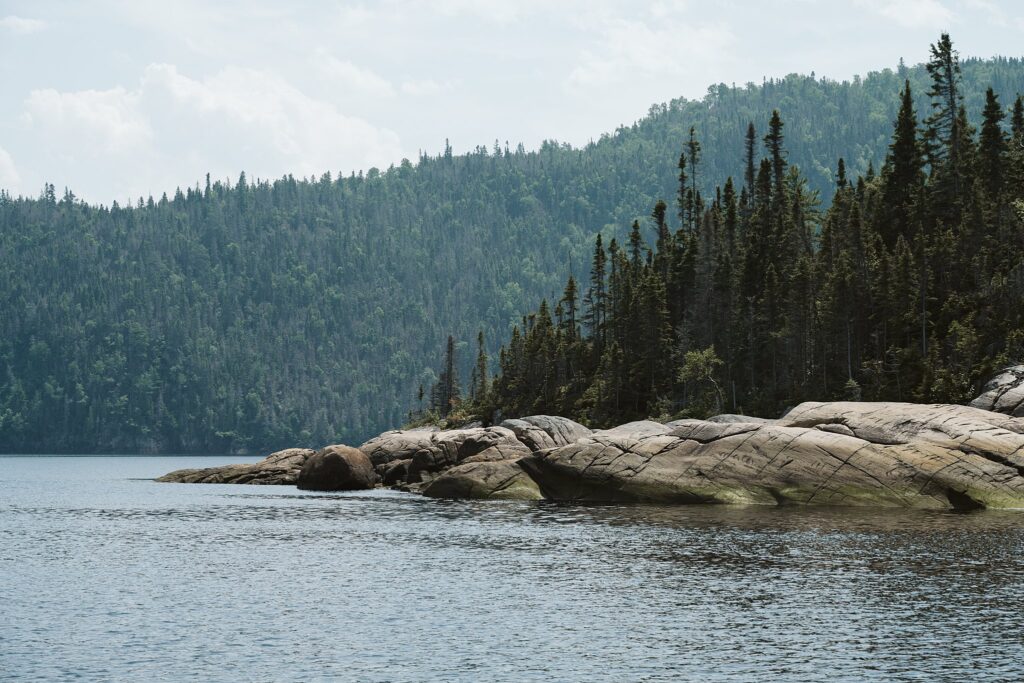 view of the fjord in Sagnuenay, Canada