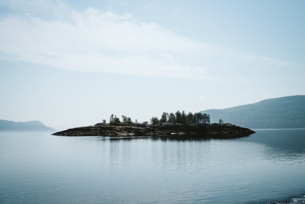 view of the fjord in Sagnuenay, Canada