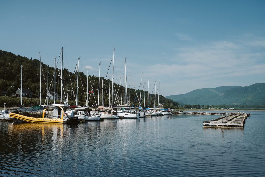 view of the fjord in Sagnuenay, Canada