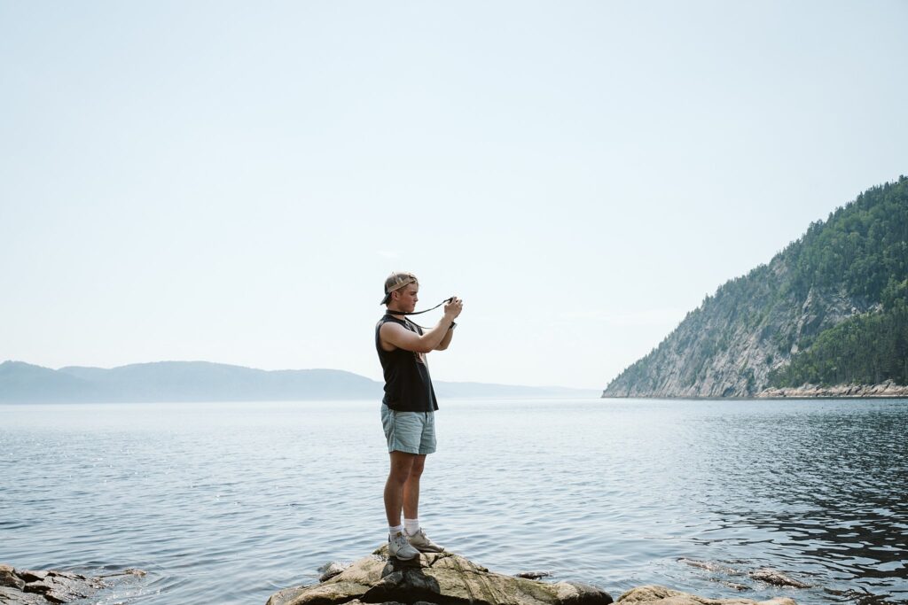 view of the fjord in Sagnuenay, Canada