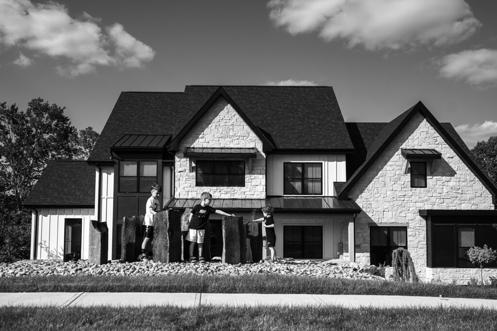 boys playing at home during a lifestyle photoshoot in Pittsburgh