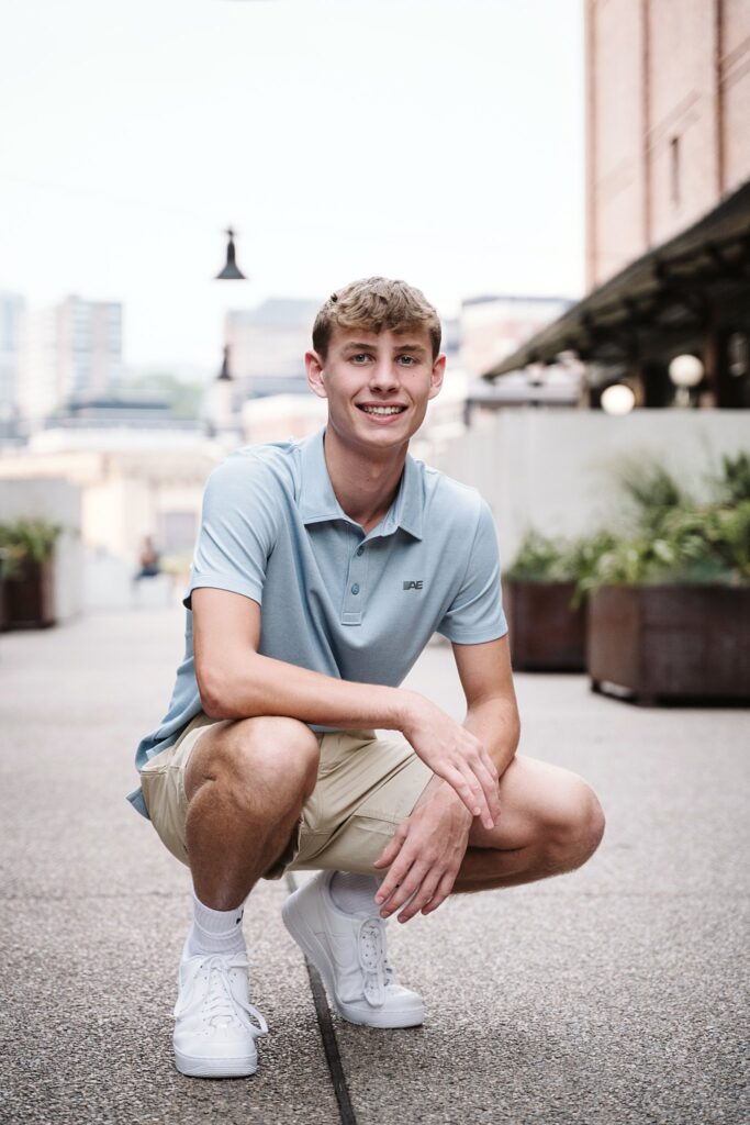 senior portrait at the highline