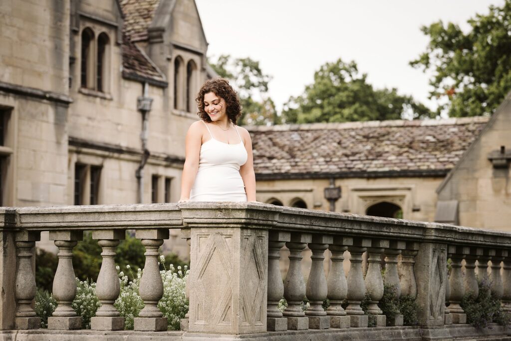 senior portrait at Hartwood acres mansion