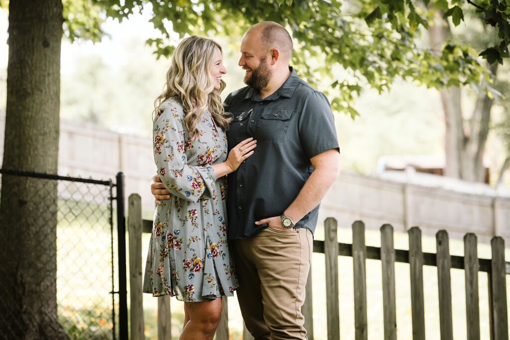 couple portrait from extended family session