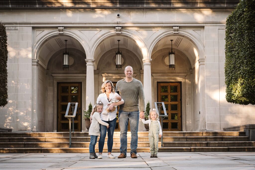 family of five fall portrait