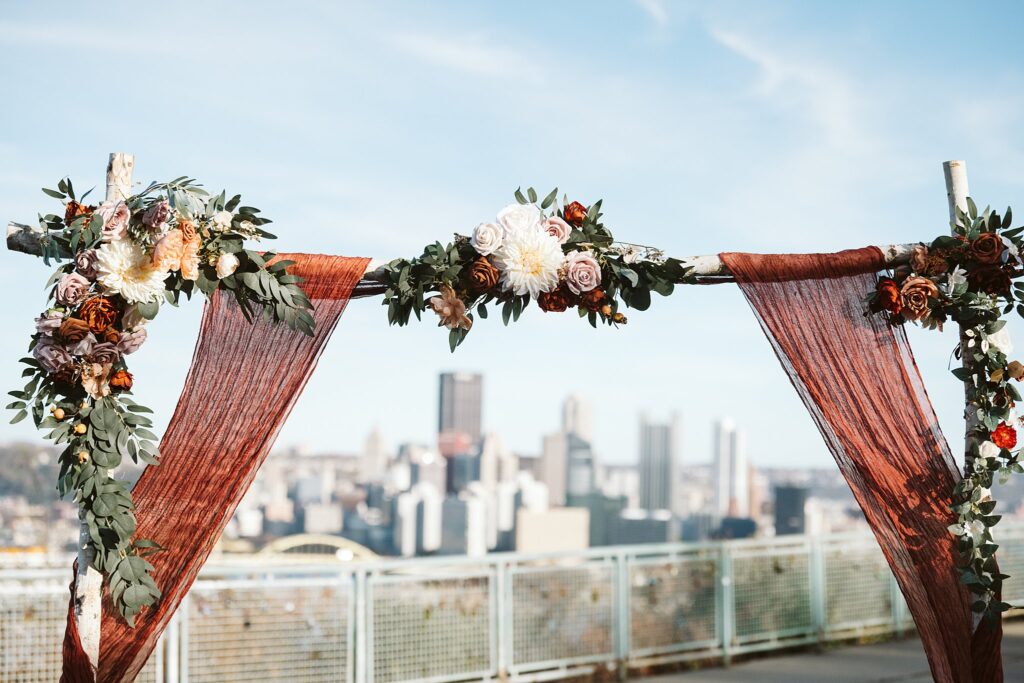 Wedding Day at West End Overlook, Pittsburgh