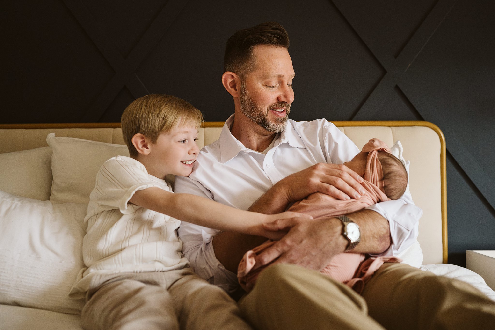 father with children
