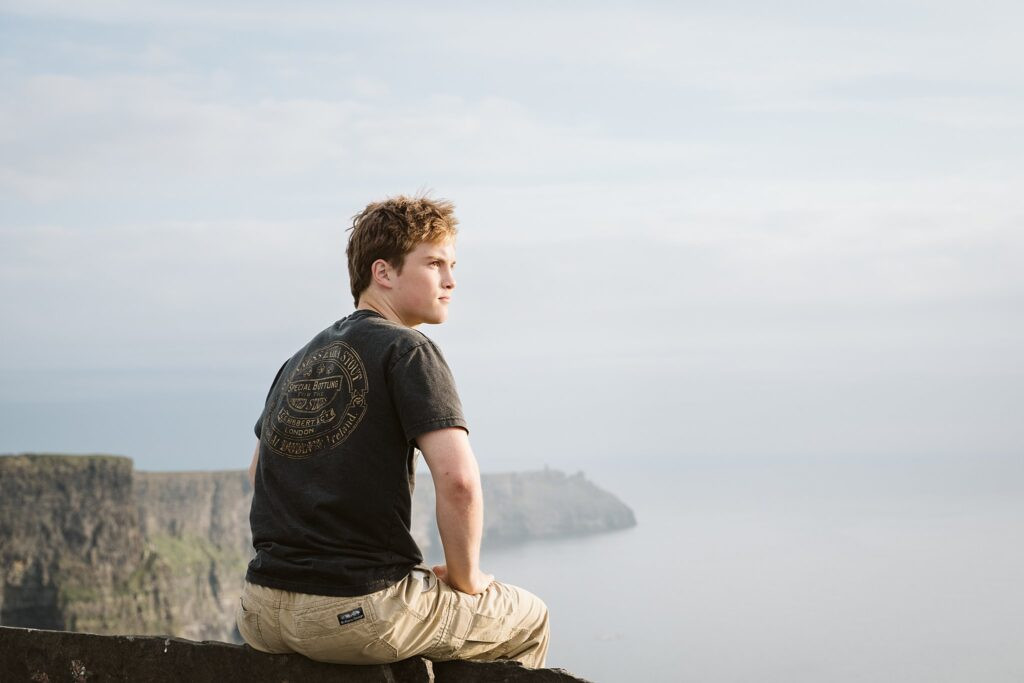 Ben Mares, senior portrait in Ireland