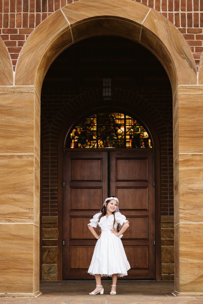 pittsburgh lifestyle family photography first communion dress